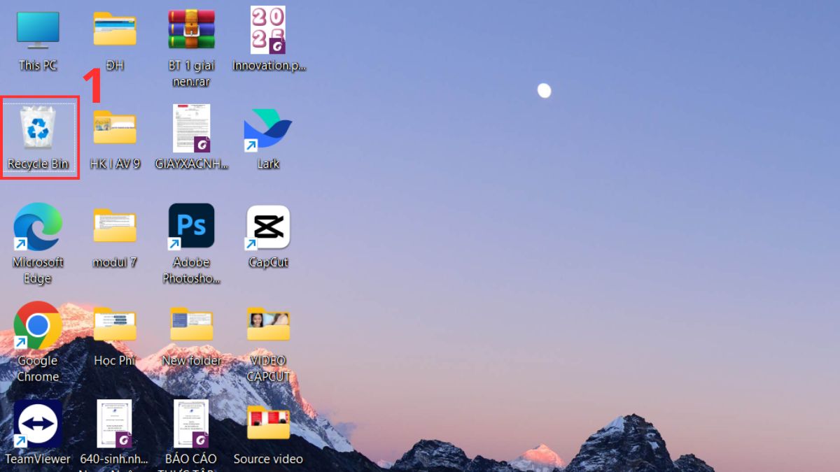 Cách lấy lại file đã xóa trên máy tính