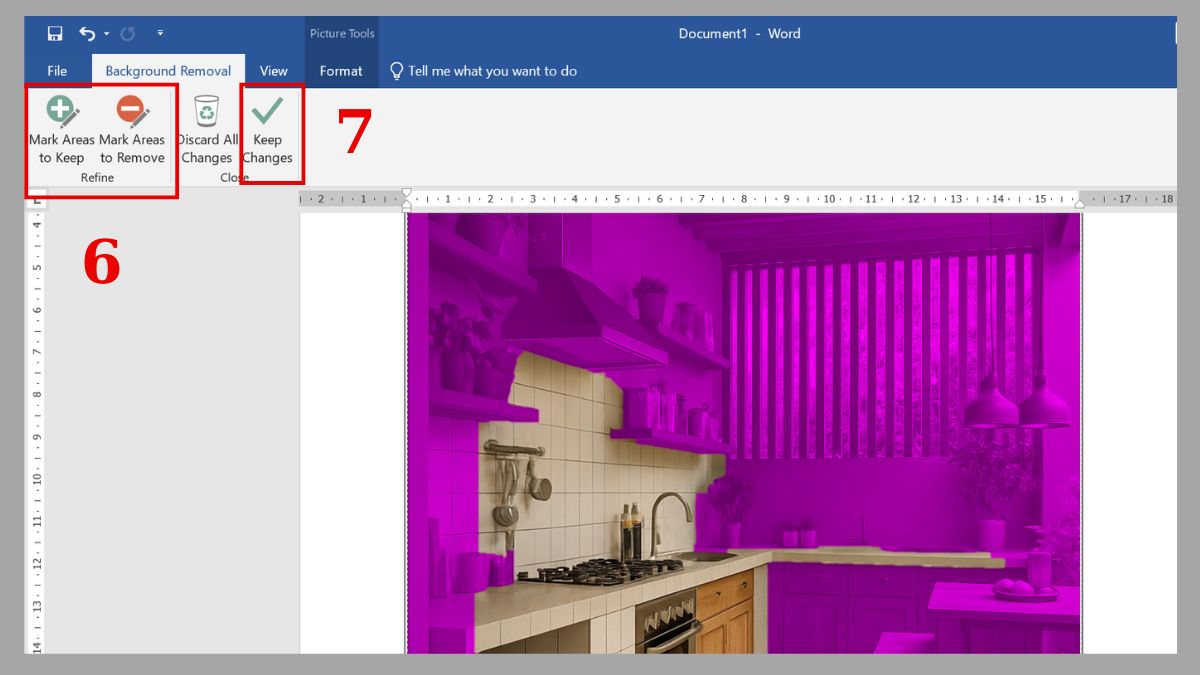 Sử dụng tính năng Remove Background để xóa nền ảnh trong Word