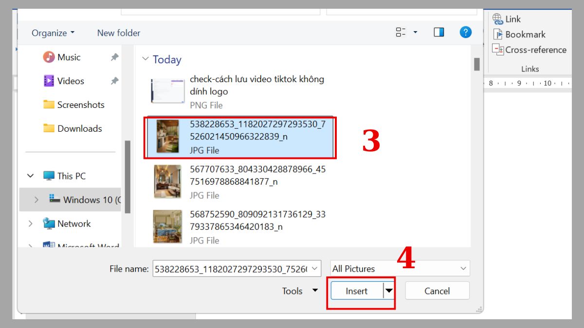 Sử dụng công cụ Set Transparent Color để xóa bỏ nền ảnh trong Word