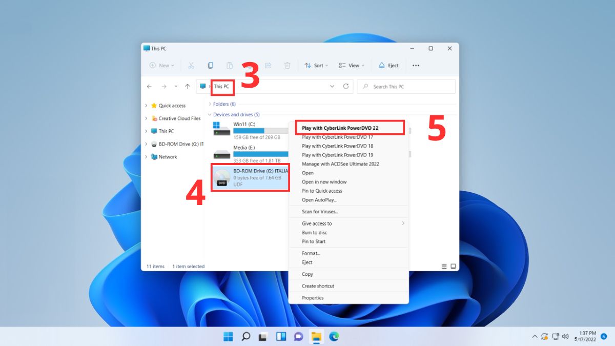 Cách xem đĩa CD trên laptop Dell không có ổ CD