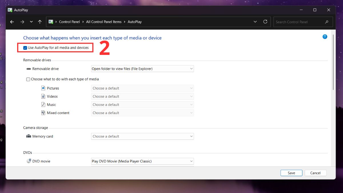 Cách kích hoạt AutoPlay khi laptop không tự nhận đĩa