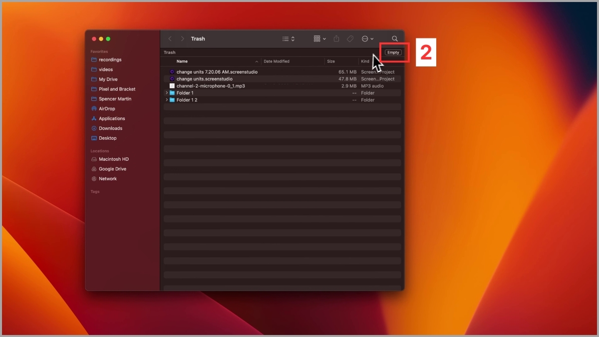 Cách xóa ảnh vĩnh viễn trên MacBook đối với ảnh đã xóa từ Finder