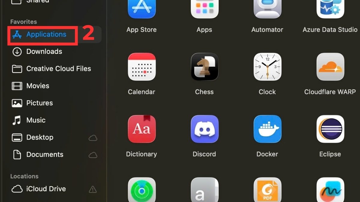 Cách xóa app trên MacBook bằng Finder