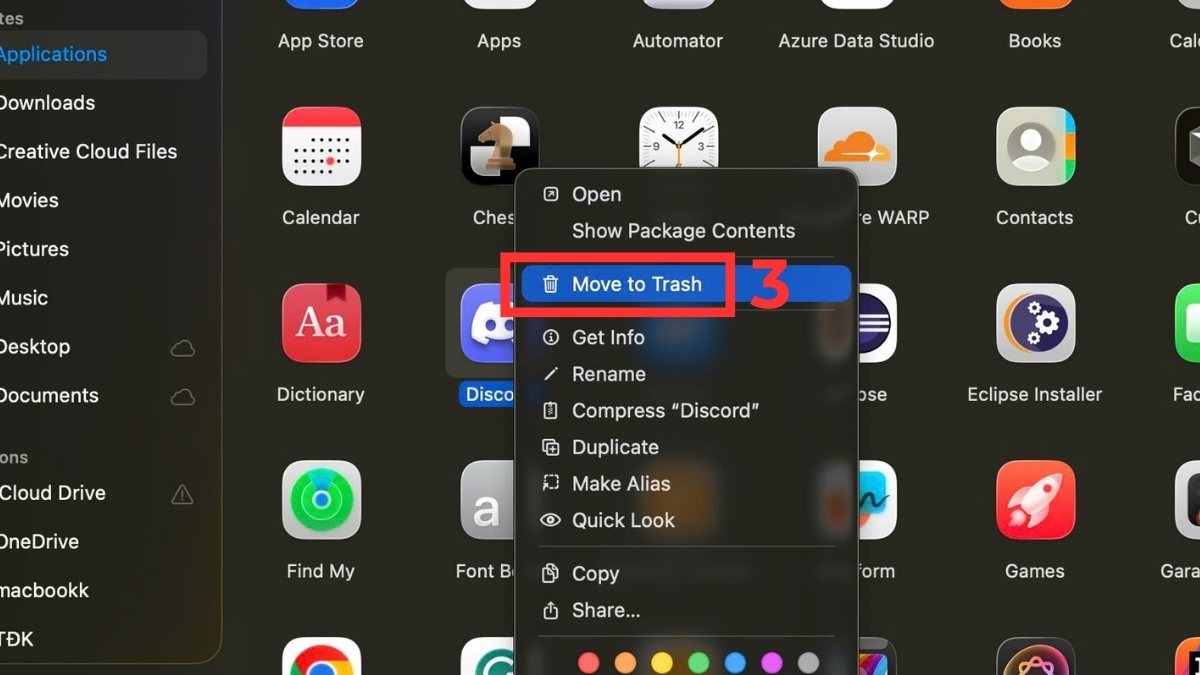 Cách xóa app trên MacBook bằng Finder