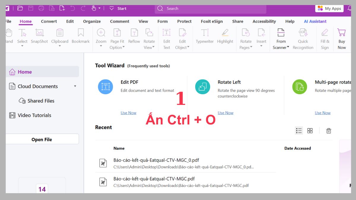 Xoay tạm thời 1 trang PDF