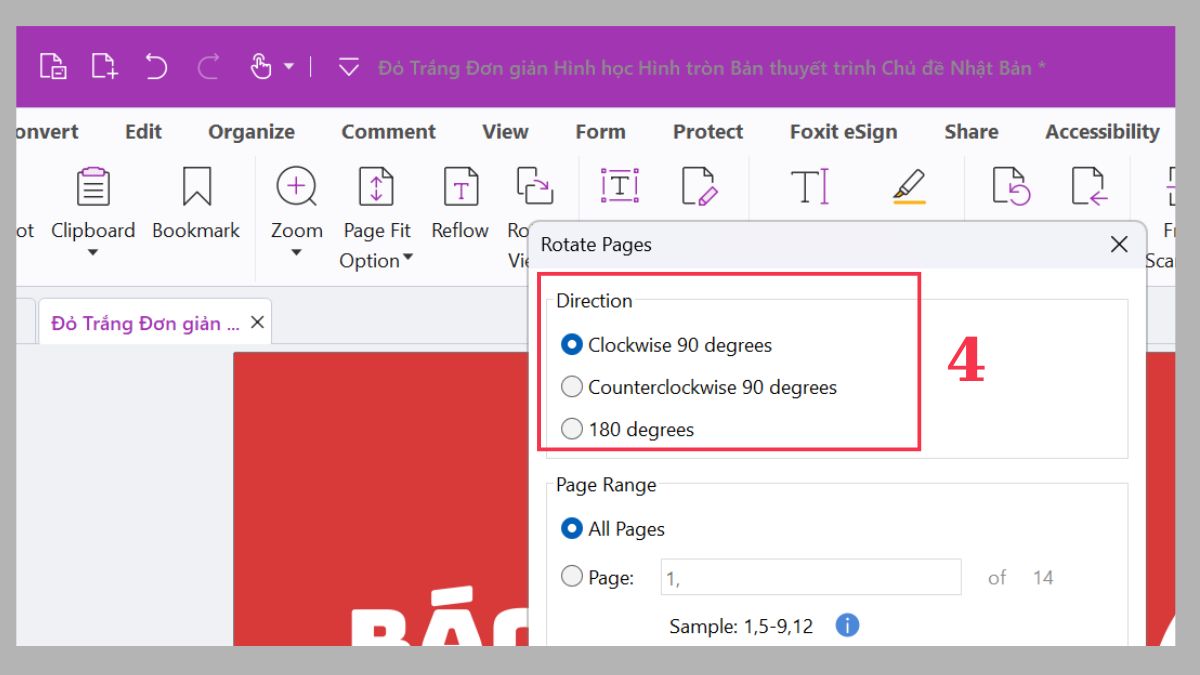 Xoay trang PDF vĩnh viễn và lưu lại