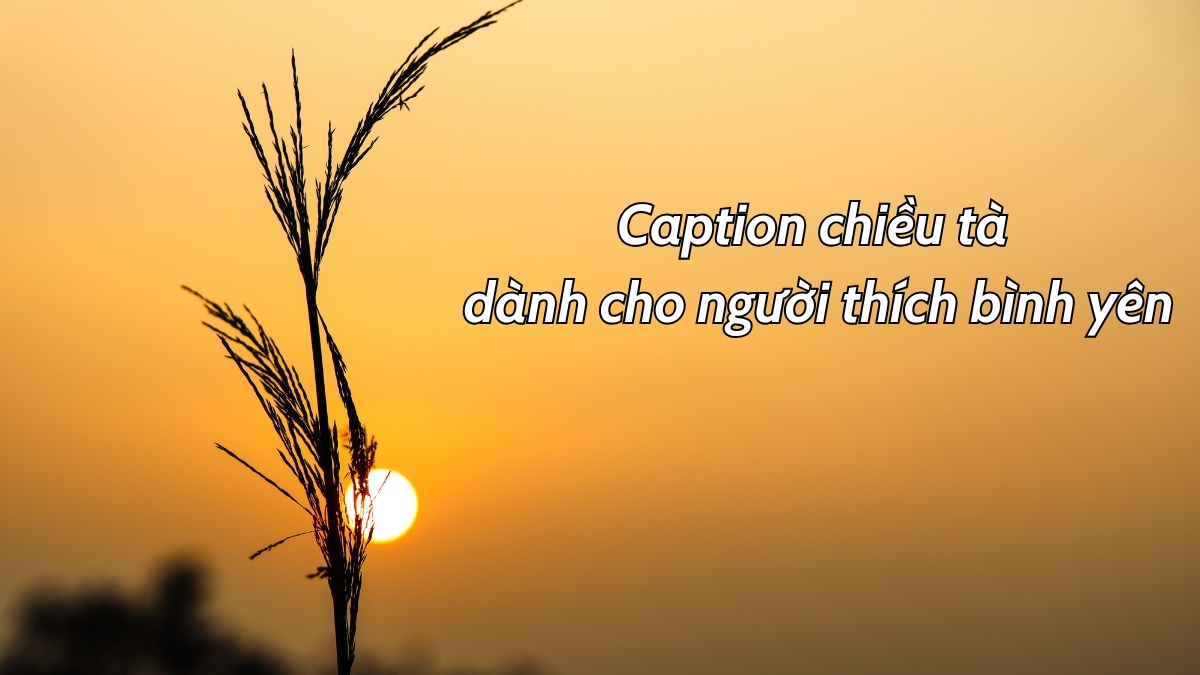 Caption chiều tà dành cho người thích bình yên
