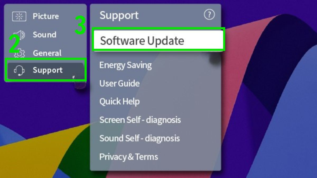 Các bước cập nhật phần mềm tivi LG