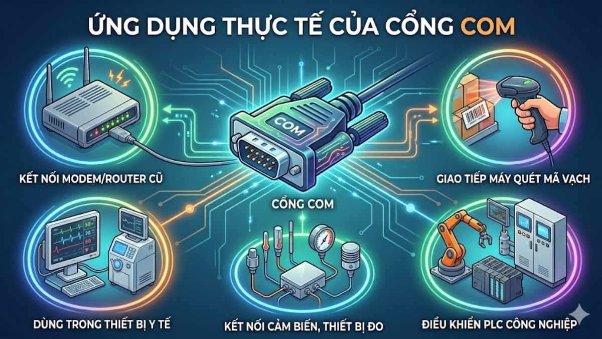 Ứng dụng thực tế của cổng COM
