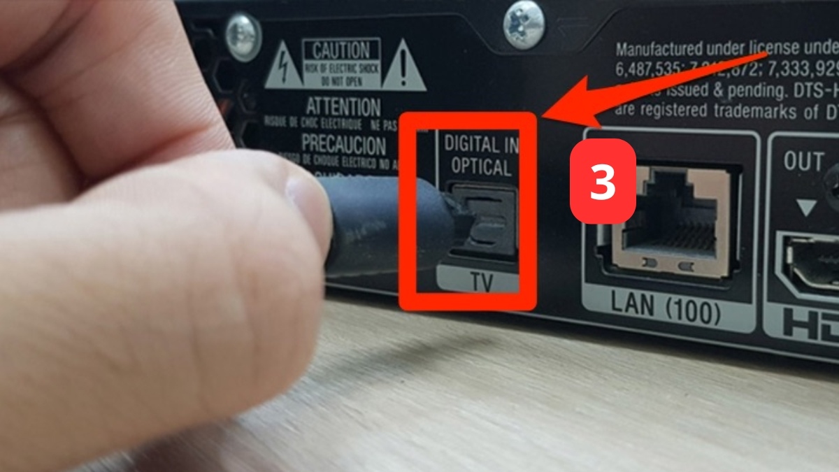 Hướng dẫn cách kết nối cổng Optical đúng cách trên Tivi