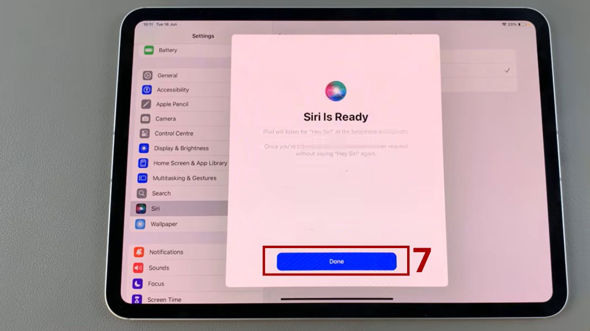 Sử dụng Siri và tính năng trên iPadOS 18
