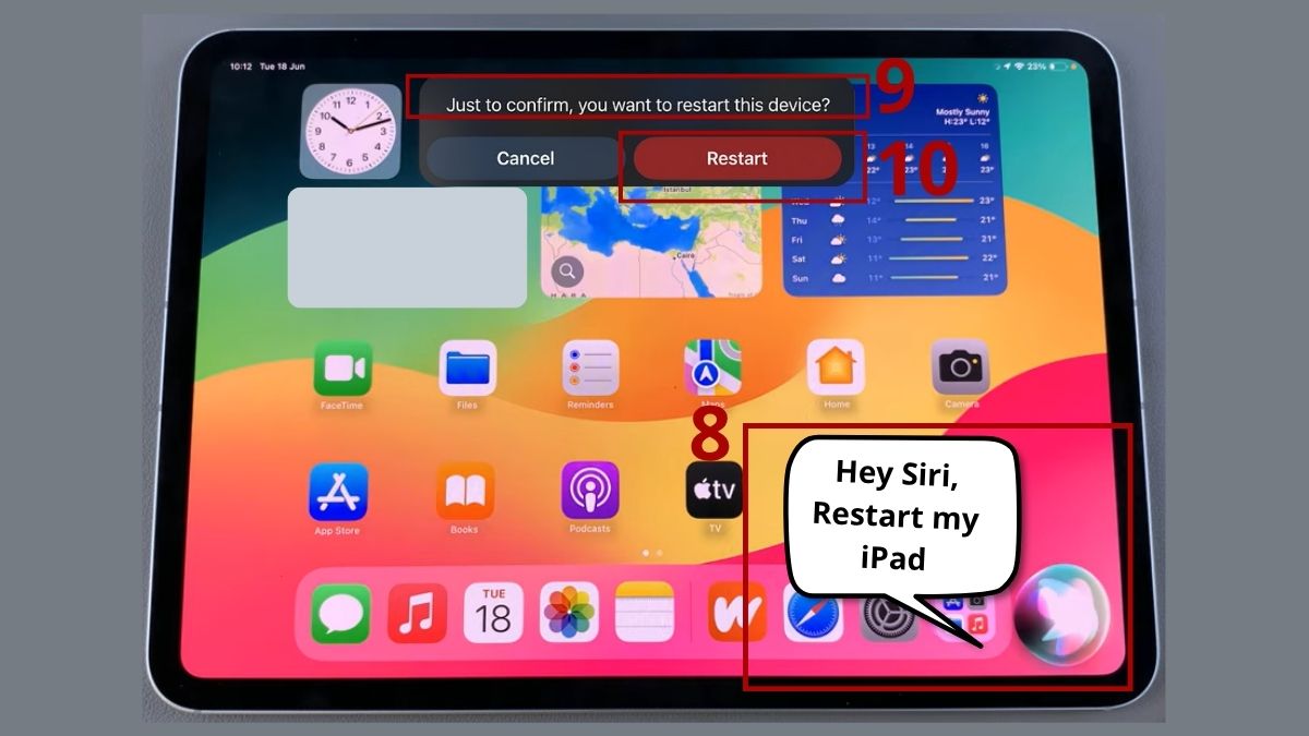 Sử dụng Siri và tính năng trên iPadOS 18