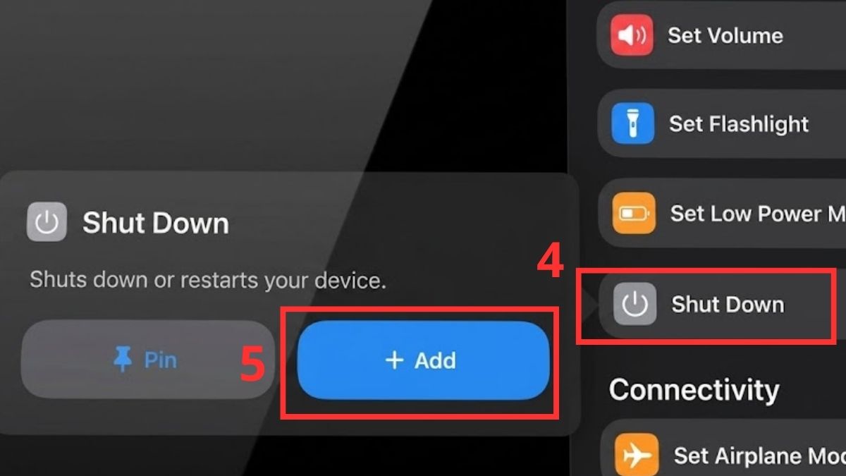 Cách tạo Phím tắt (Shortcuts) khởi động lại iPad