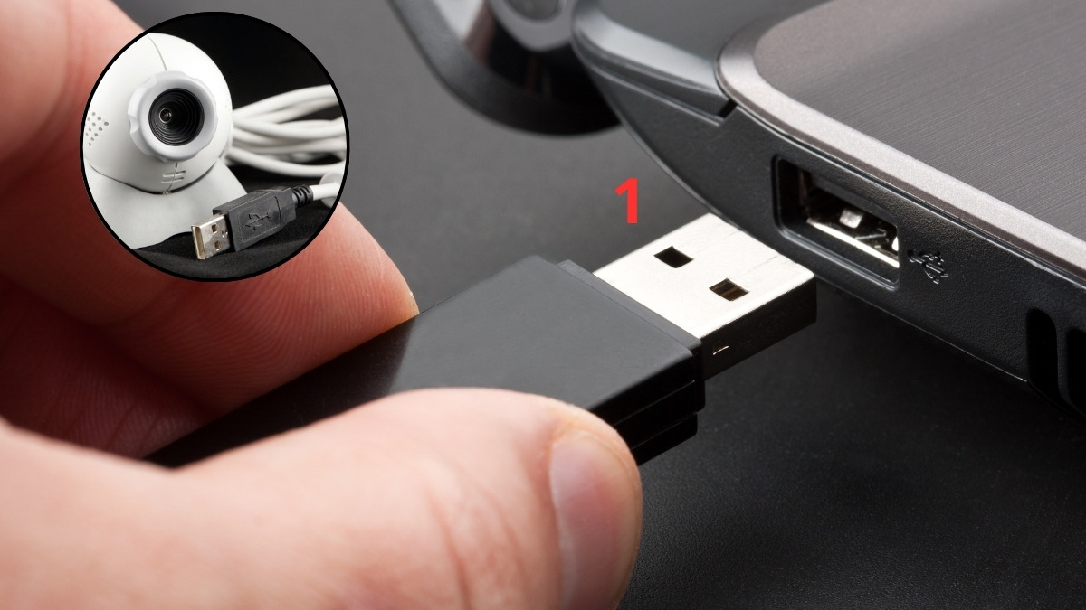 Dùng webcam rời để kiểm tra