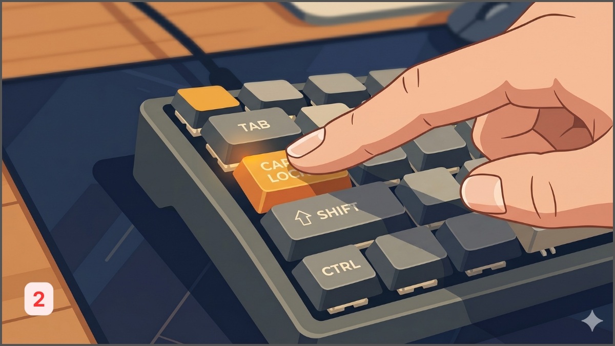 Các bước hướng dẫn cách bật/tắt Caps Lock trên máy tính