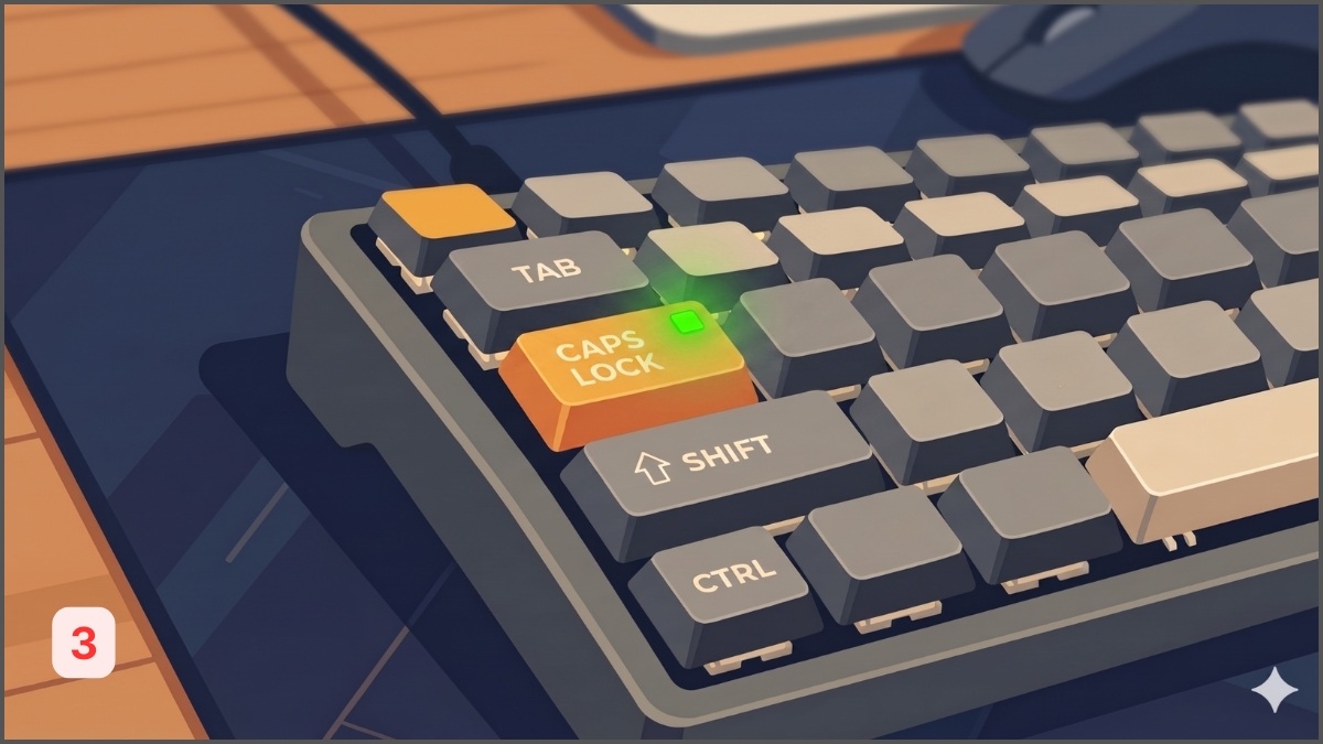 Các bước hướng dẫn cách bật/tắt Caps Lock trên máy tính