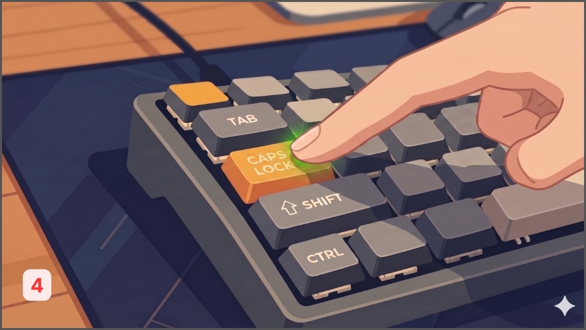 Các bước hướng dẫn cách bật/tắt Caps Lock trên máy tính
