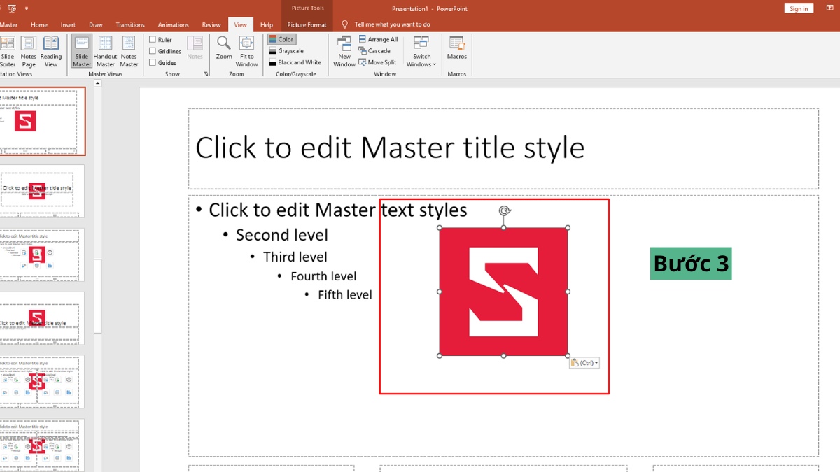 Hướng dẫn chi tiết cách chèn logo vào chân trang