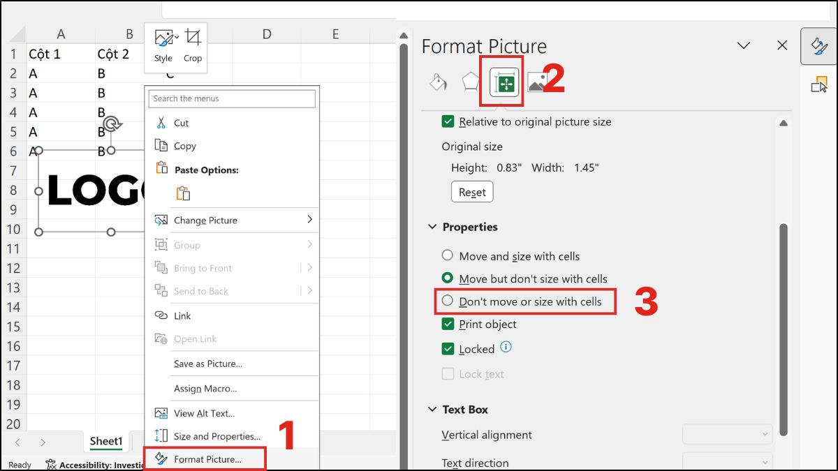 Kích thước, vị trí logo bị lệch khi thay đổi kích thước bảng