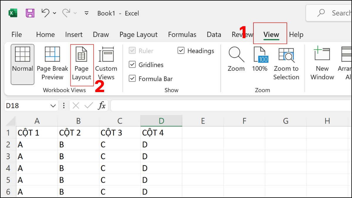 Chèn logo vào phần đầu trang hoặc chân trang của Excel