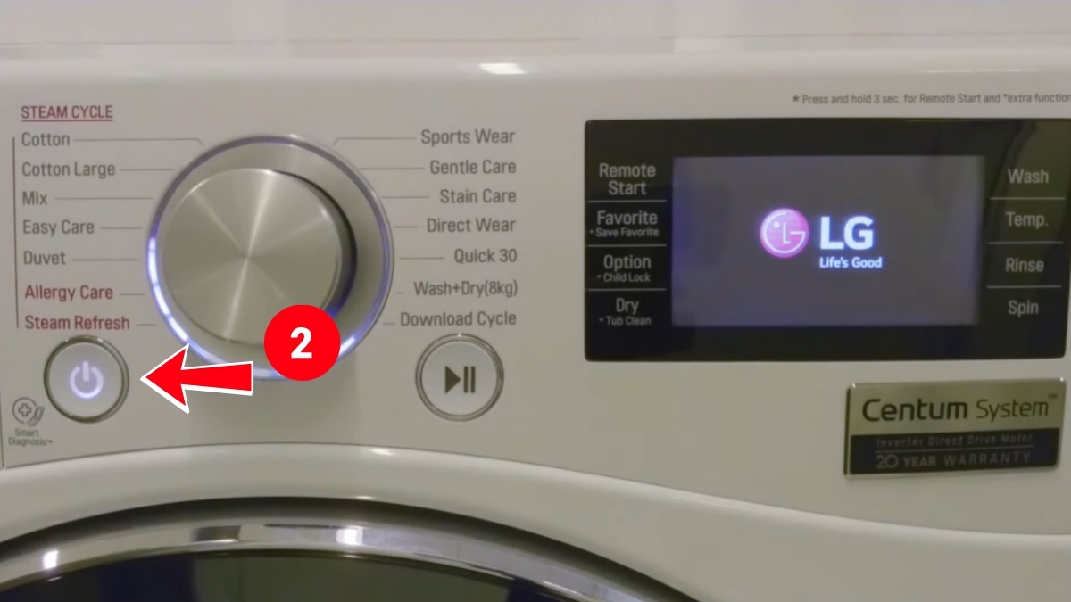 Hướng dẫn sử dụng chế độ sấy máy giặt LG cửa ngang đúng cách