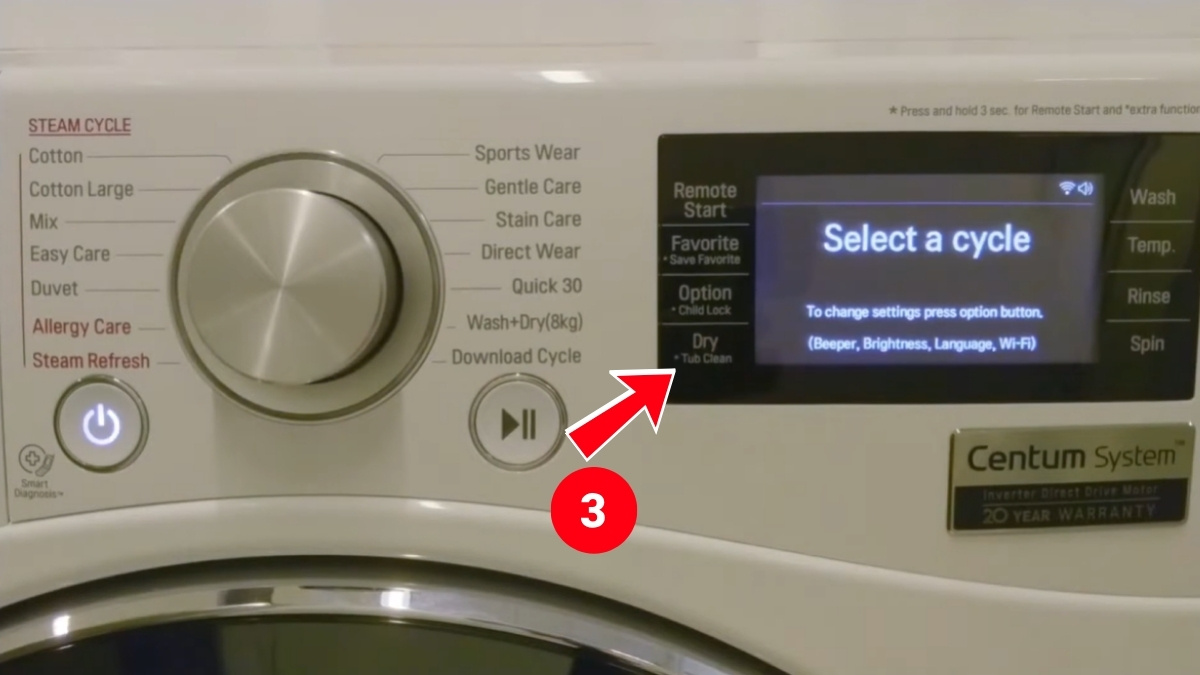 Hướng dẫn sử dụng chế độ sấy máy giặt LG cửa ngang đúng cách