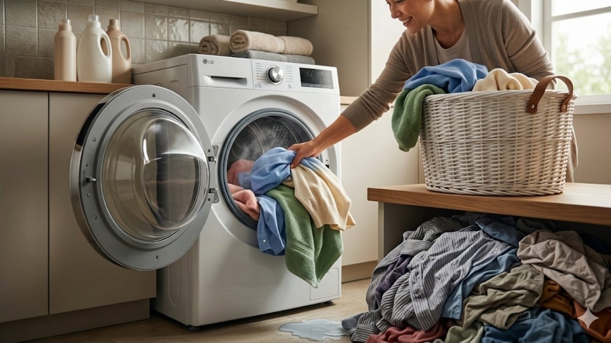 Lấy quần áo ra ngay sau khi máy sấy xong