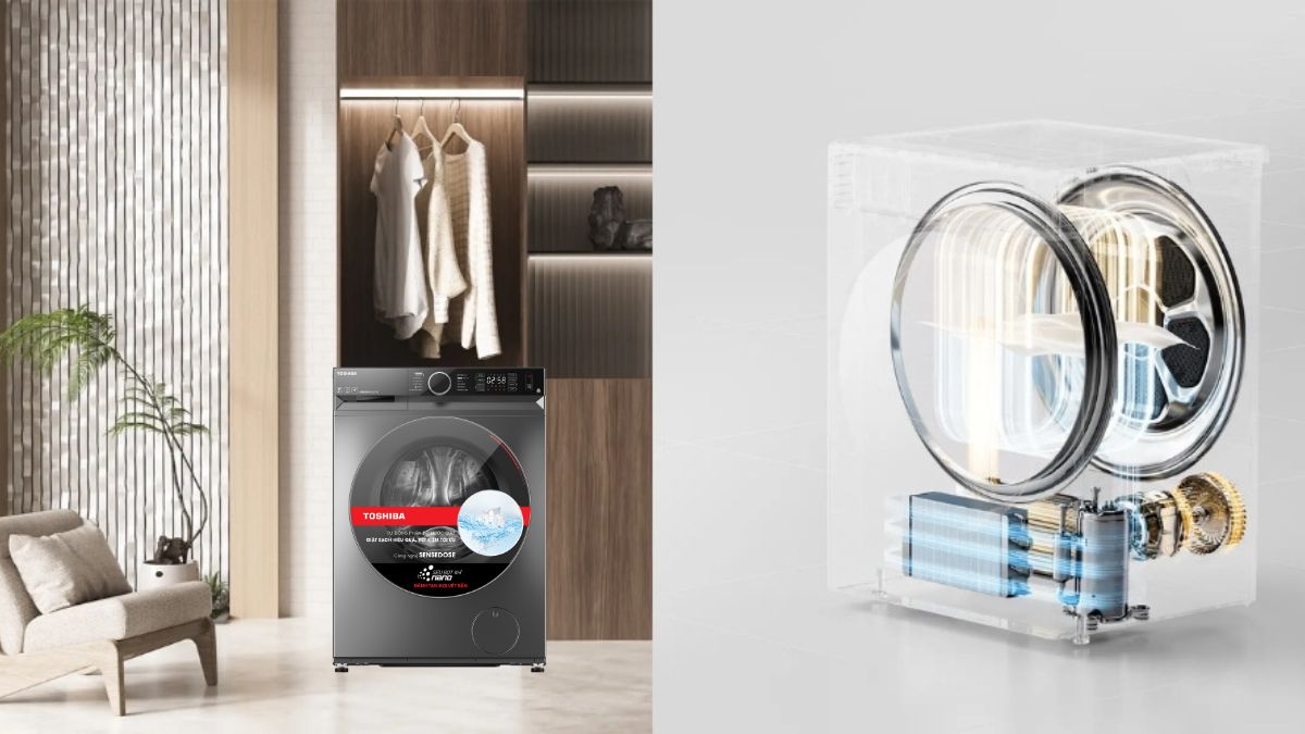 Lợi ích khi sử dụng chế độ sấy khô của máy giặt Toshiba
