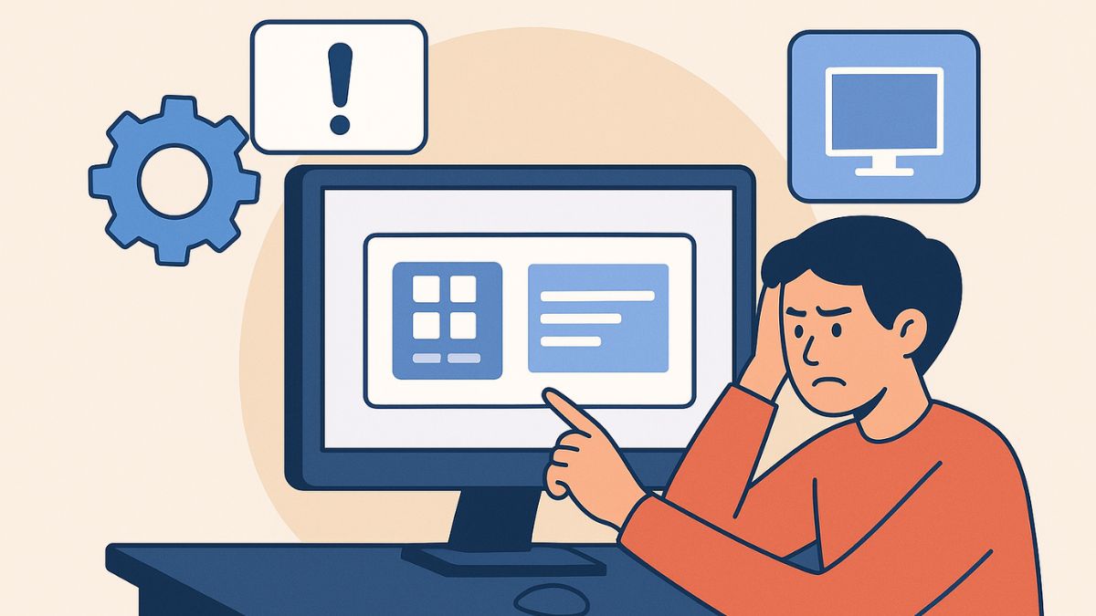 Màn hình hiển thị sai độ phân giải