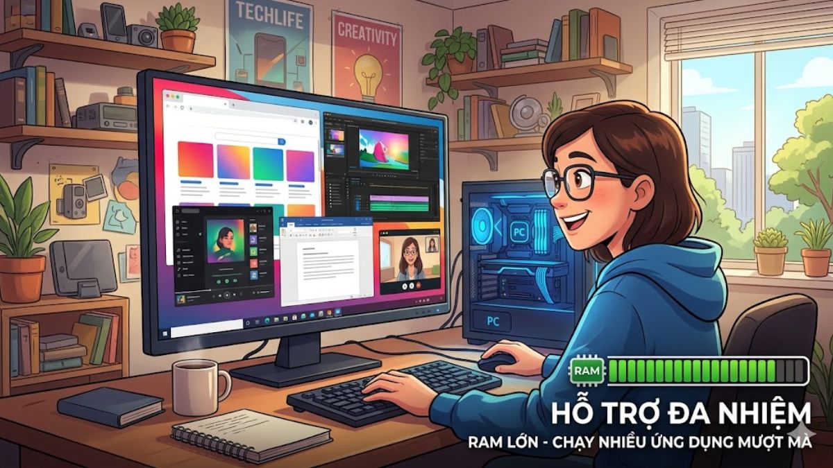 Hỗ trợ chạy đa nhiệm