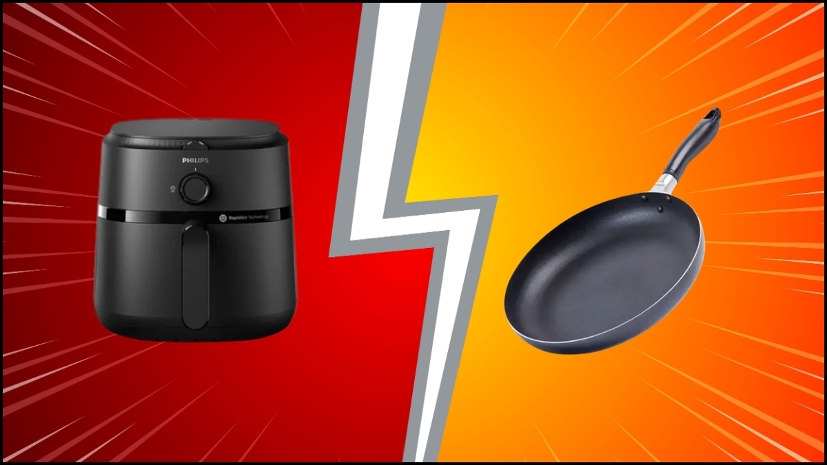 So sánh chiên bánh tét bằng nồi chiên không dầu và chảo dầu