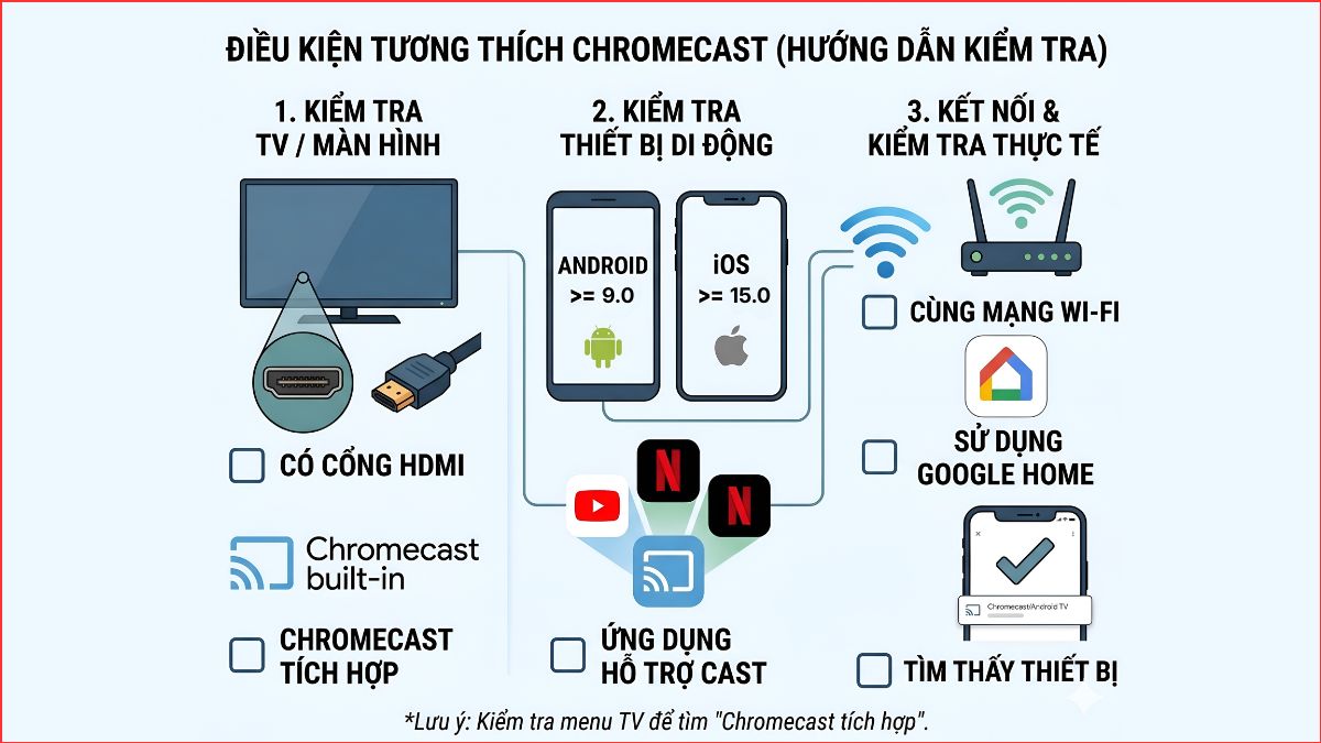 Điều kiện sử dụng thiết bị truyền ổn định
