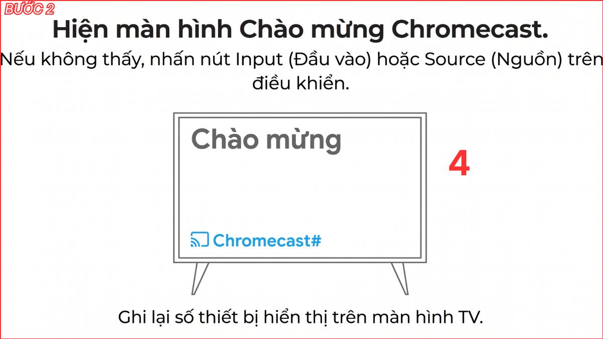 Chờ hiển thị màn hình Chromecast
