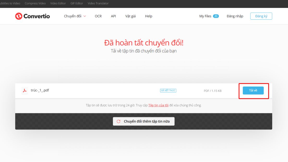 Hướng dẫn chuyển file HTML sang PDF online