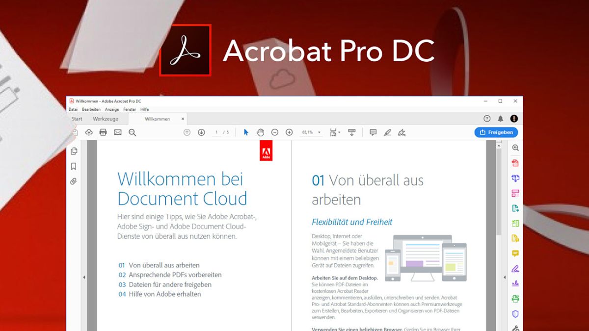 Adobe Acrobat Pro có thể chuyển file offline