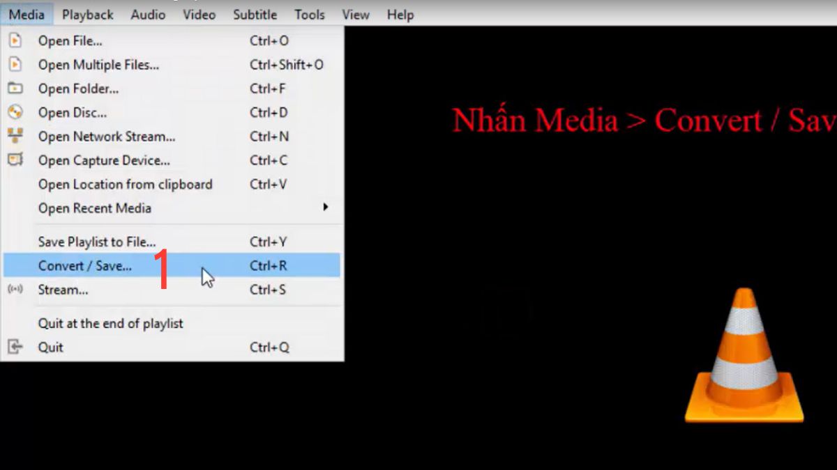 Dùng phần mềm VLC Media Player để chuyển file MKV thành MP4