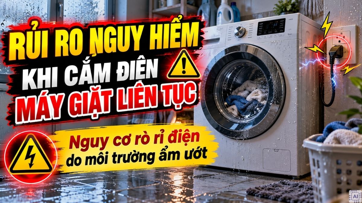 Nguy cơ rò rỉ điện do môi trường ẩm ướt
