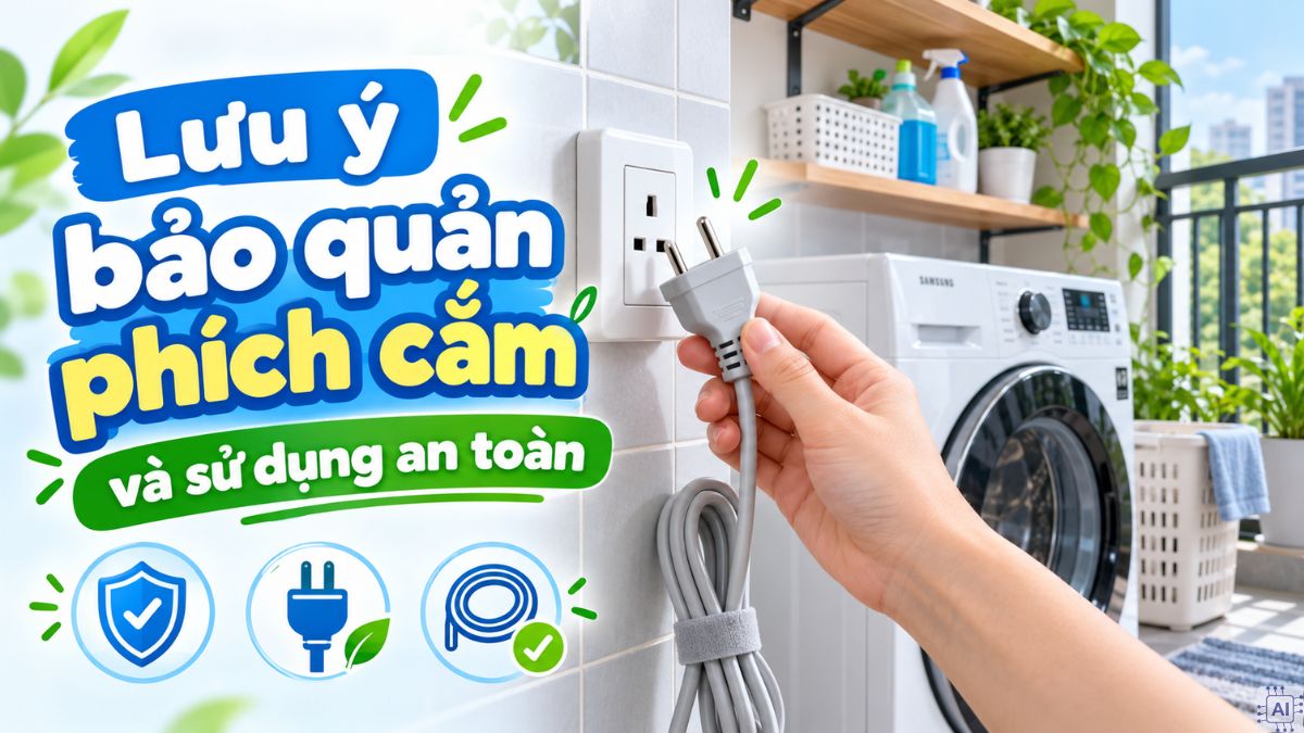 Lưu ý bảo quản phích cắm và sử dụng an toàn