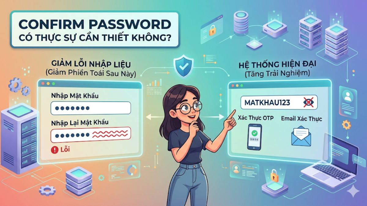 Vai trò của confirm password trong bảo mật