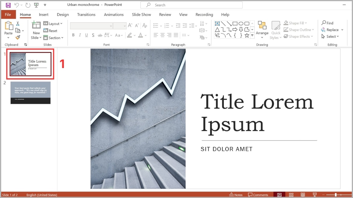 Cách in current page trên Microsoft PowerPoint