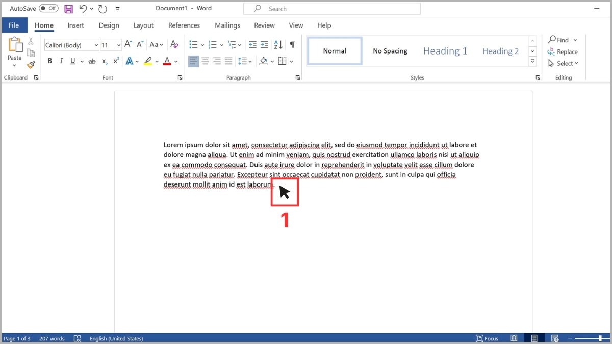 Cách in current page trong Word
