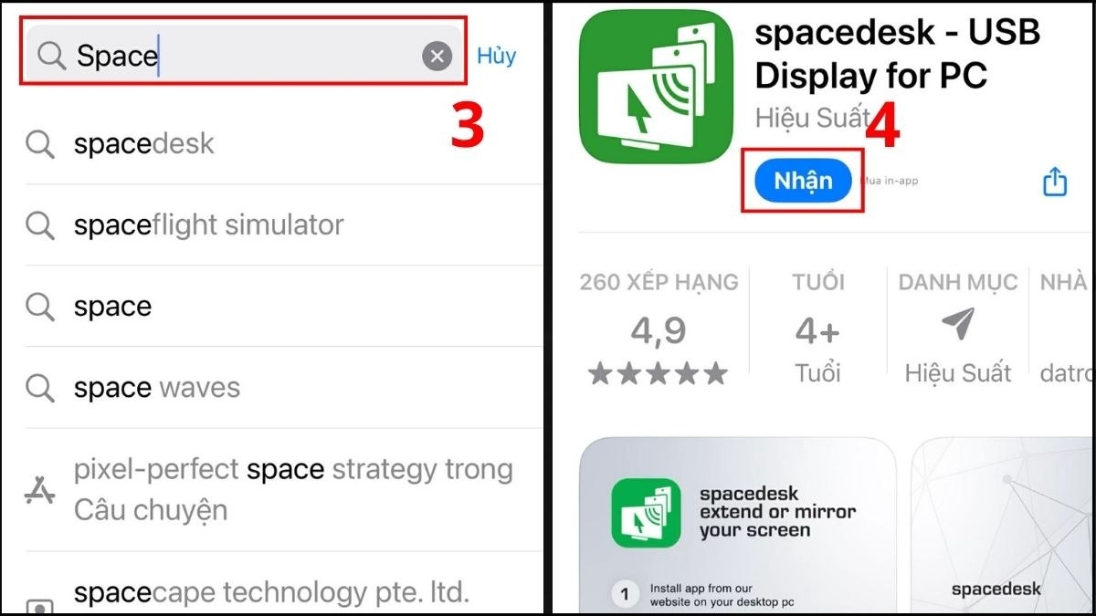 Sử dụng Spacedesk để dùng iPad làm màn hình phụ