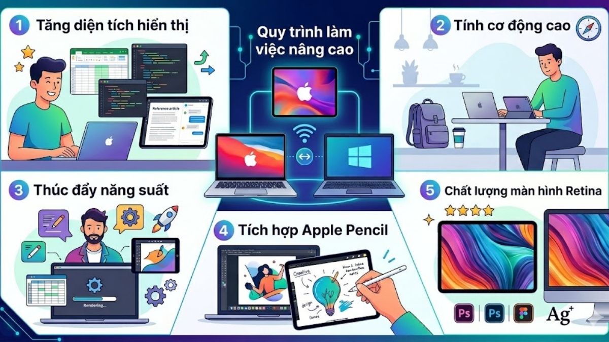 Ưu điểm khi dùng iPad để làm một màn hình thứ hai