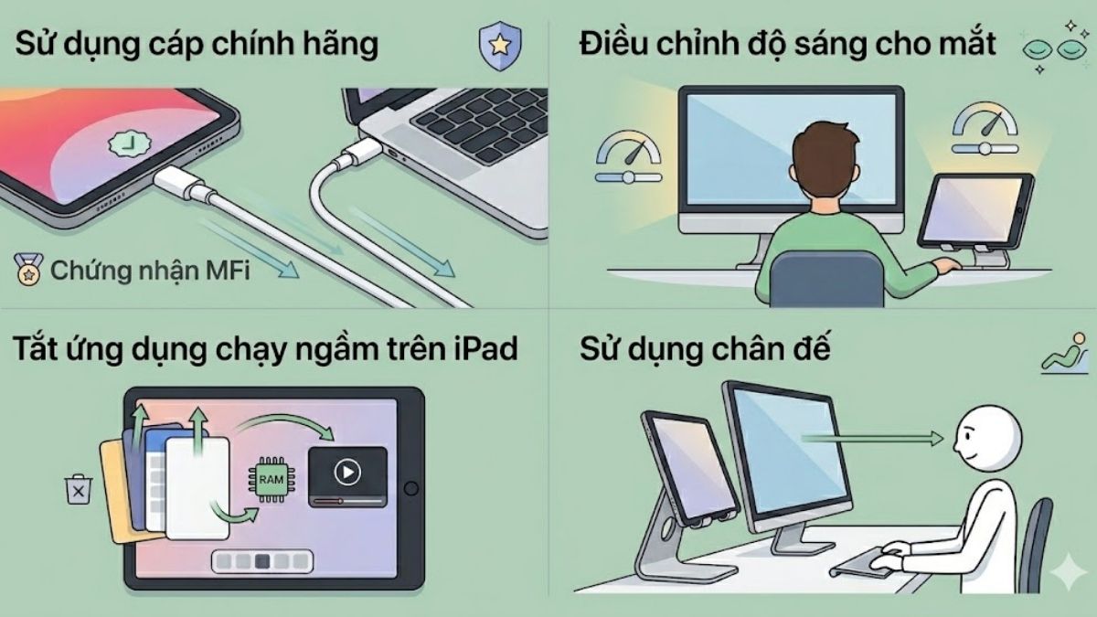 Những lưu ý để tối ưu hóa trải nghiệm 2 màn hình