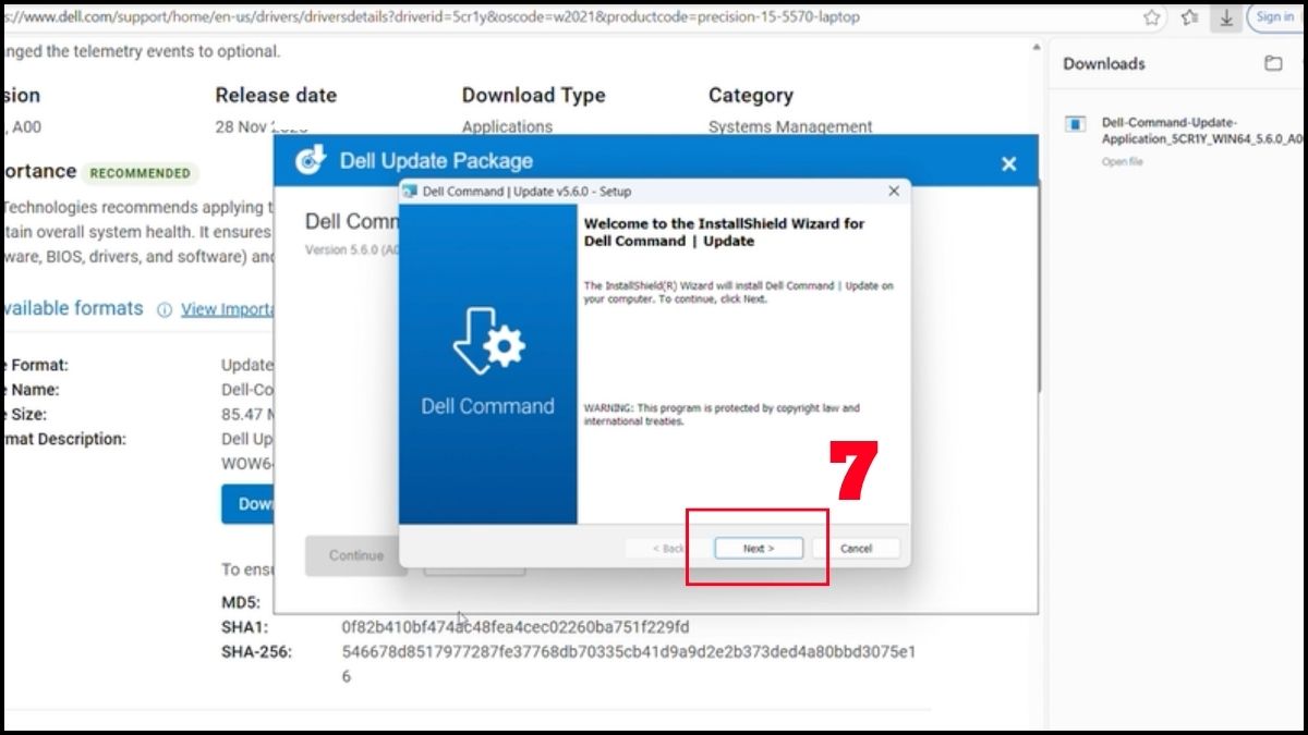 Tải Dell Command Update thông qua trang website chính thức
