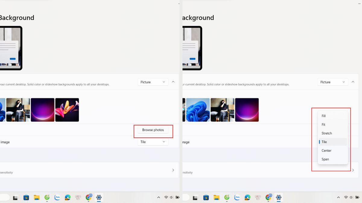 Cách thay đổi hình nền Desktop