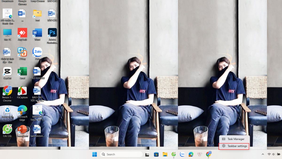 Tùy chỉnh thanh Taskbar của Desktop