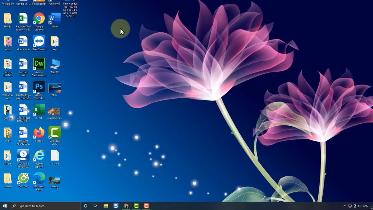 Cá nhân hóa không gian Desktop