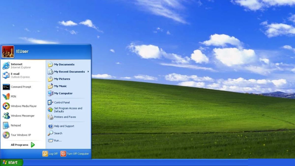 Màn hình Desktop phiên bản Windows XP