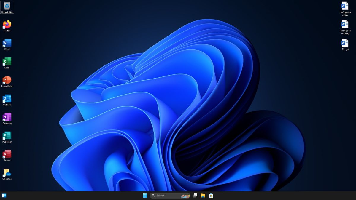 Màn hình Desktop phiên bản Windows 11